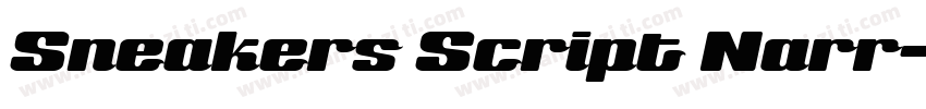 Sneakers Script Narr字体转换